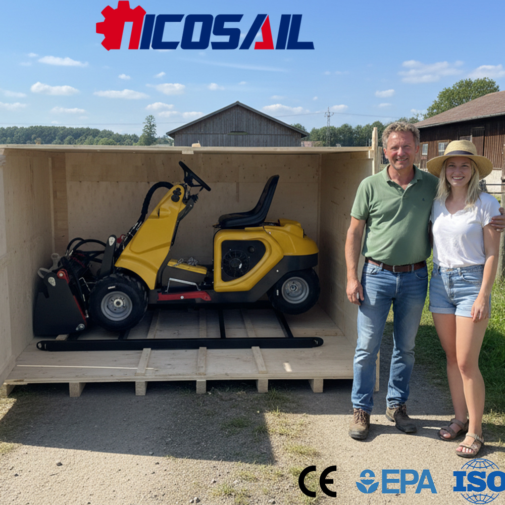 Mini 3-Wheel Skid Steer Loader - Farming Jobs 评论和价格