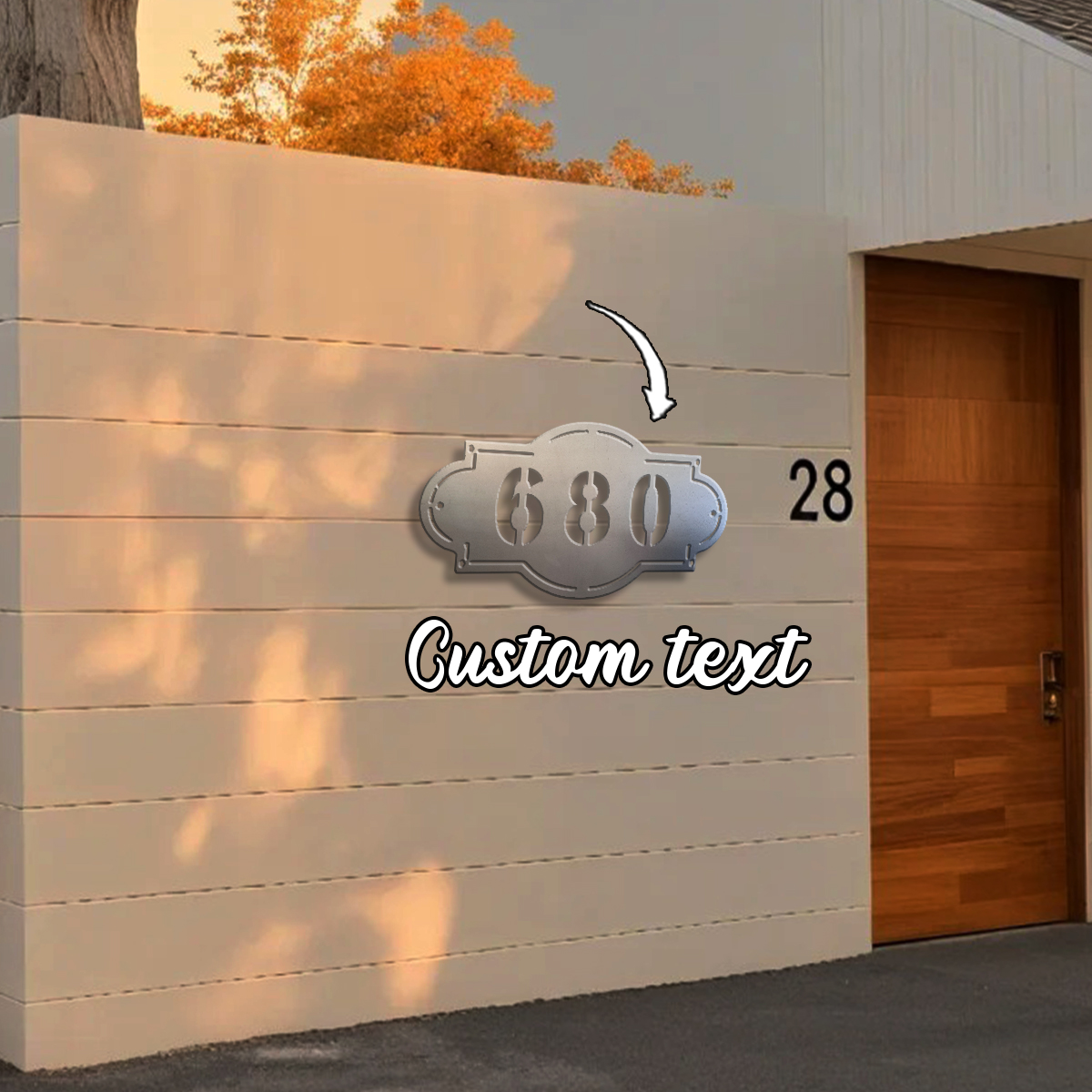 1pc Custom Number Metal Wall D - Farming A 评论和价格