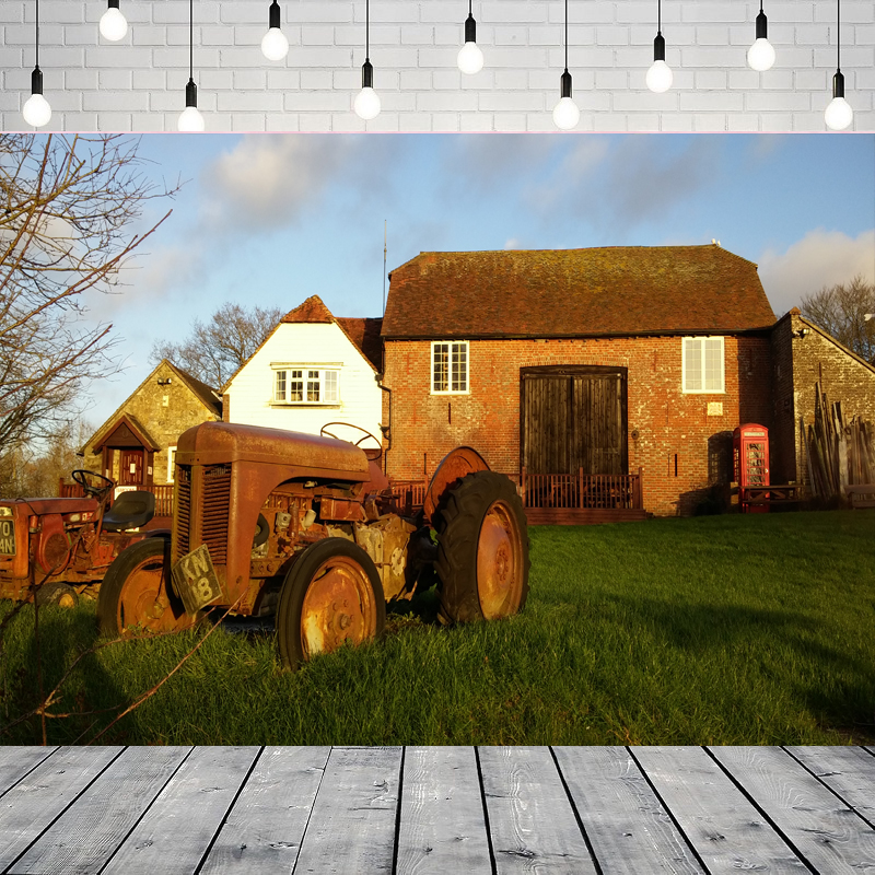 Farm House Green Field Photogr - Agriculture Farming Background 评论和价格