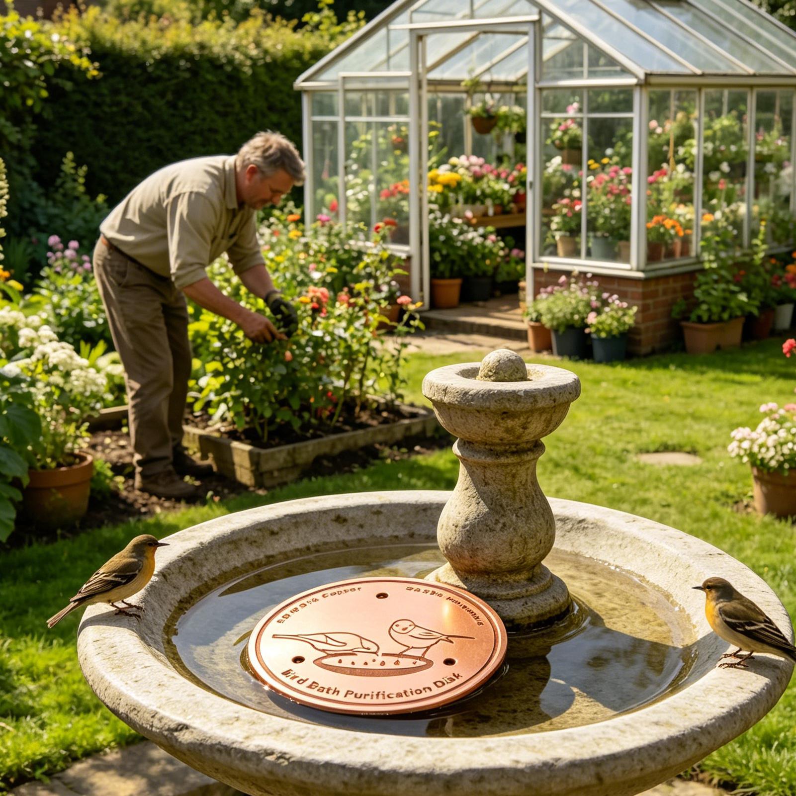 Bird Bath Copper Disc Water Cl - Farming A 评论和价格