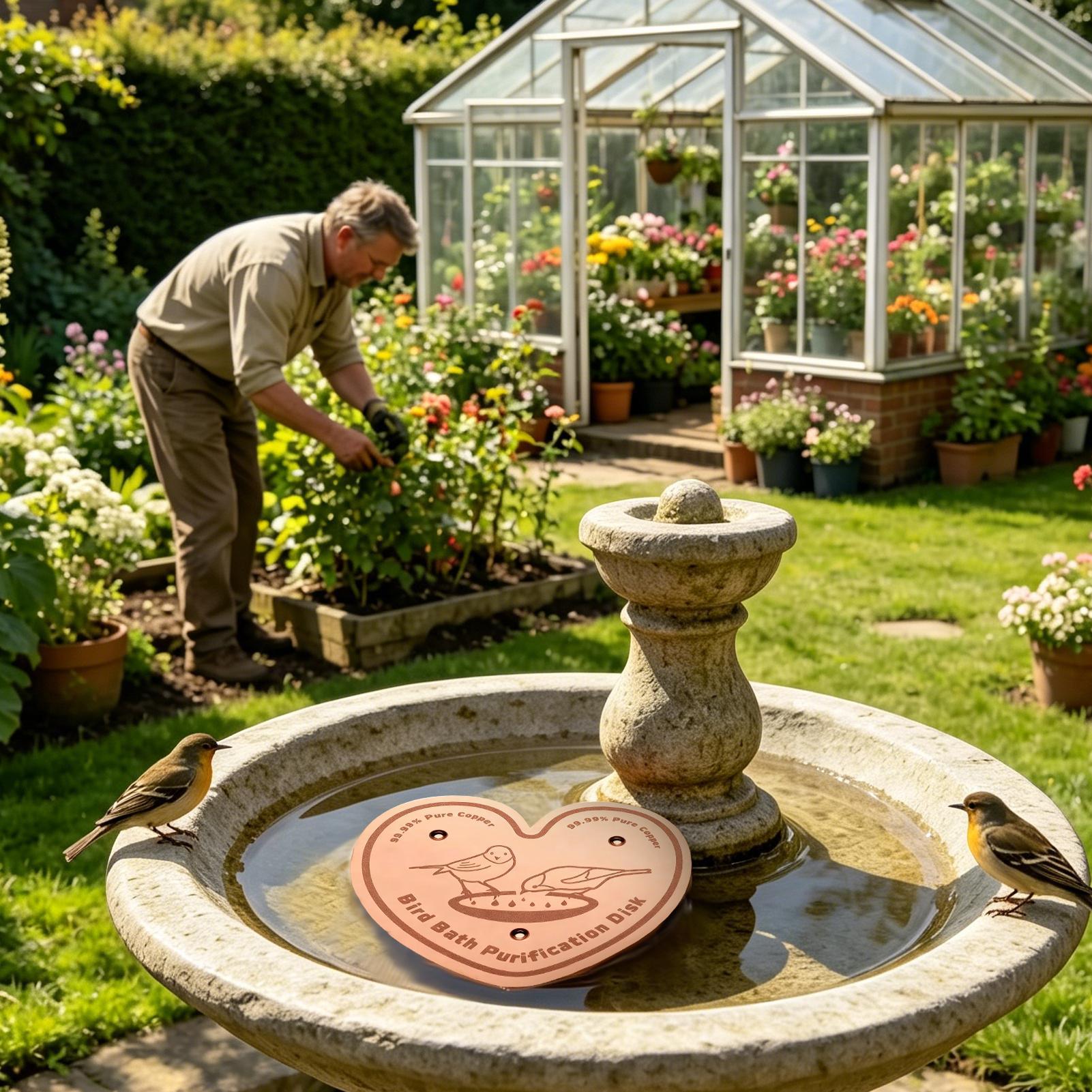 Bird Bath Copper Disc Water Cl - Farming A 评论和价格