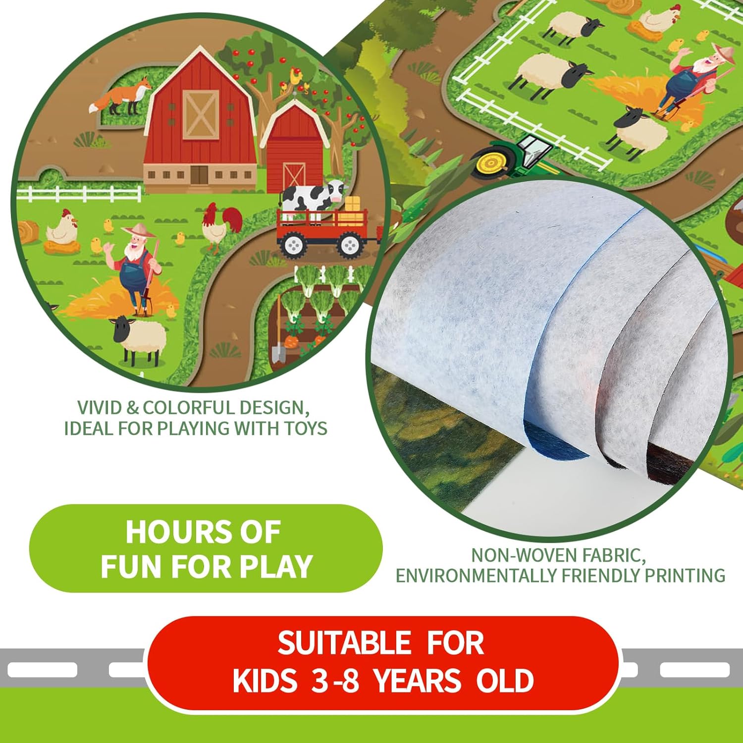 Kids Dream Mat Happy Farm Acti - Farming A 评论和价格